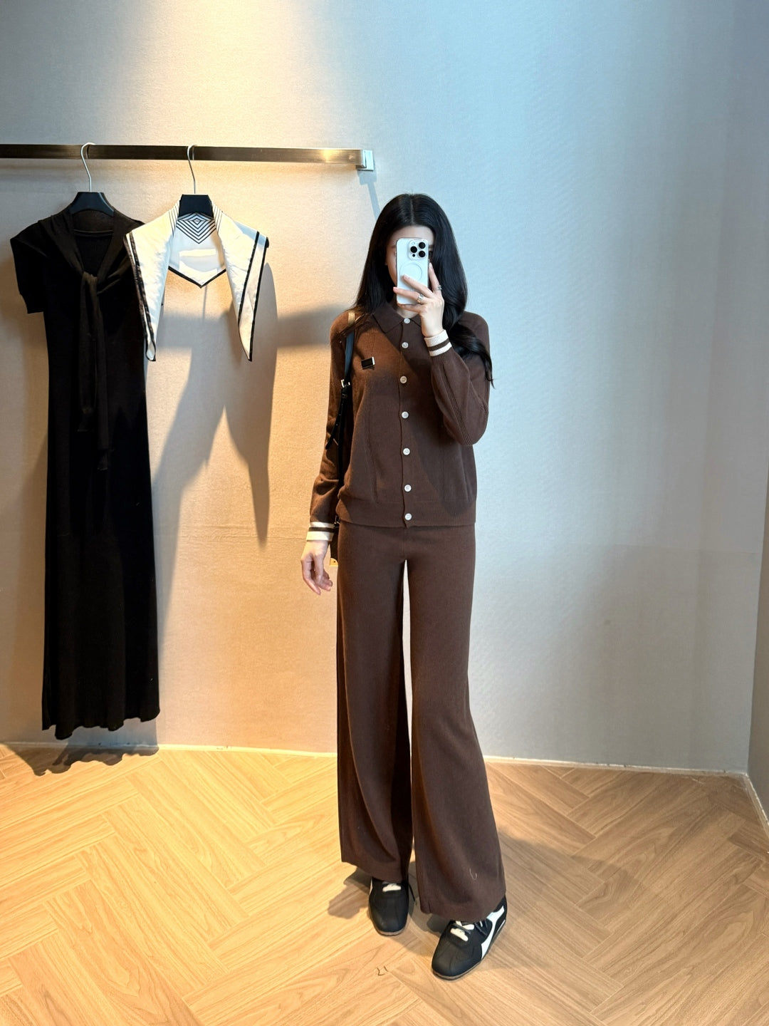 Miu 25fw knitted suit