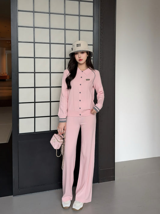 Miu 25fw knitted suit