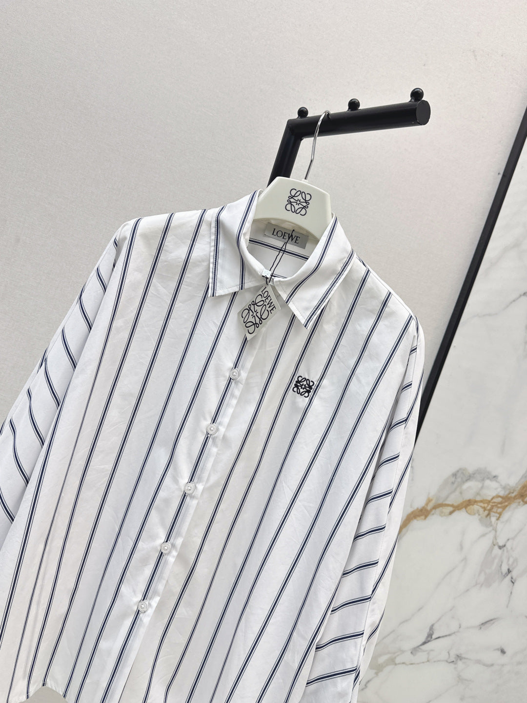 Loe 25fw embroidered shirt
