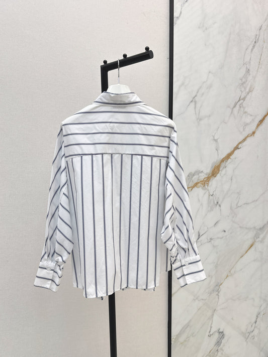 Loe 25fw embroidered shirt