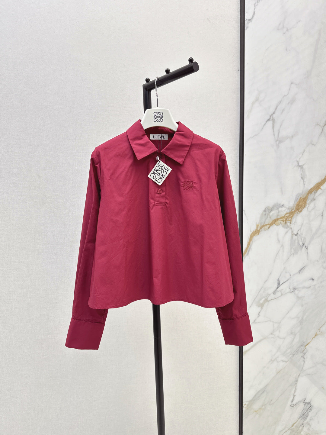 Loe 25fw embroidered shirt