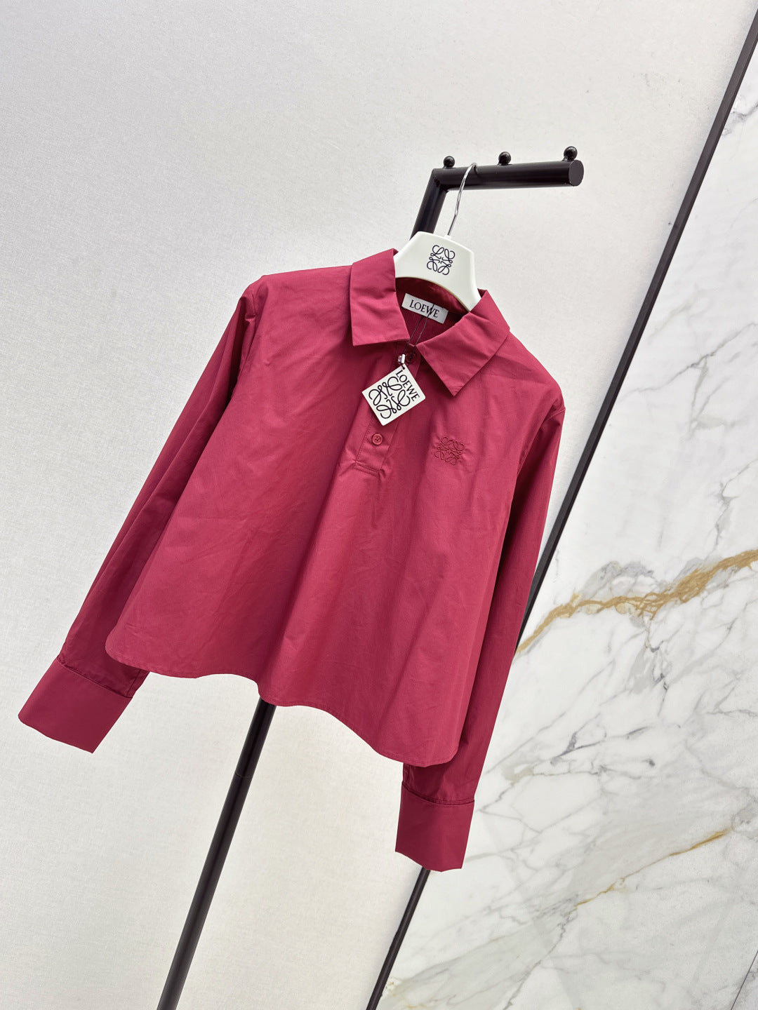 Loe 25fw embroidered shirt