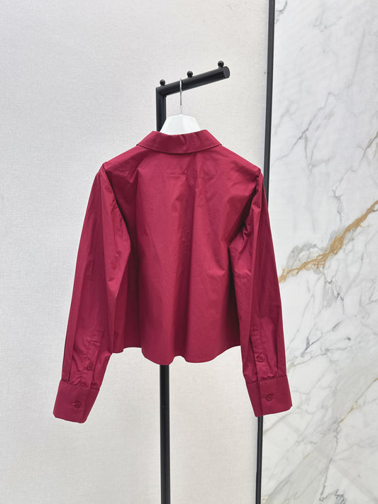 Loe 25fw embroidered shirt