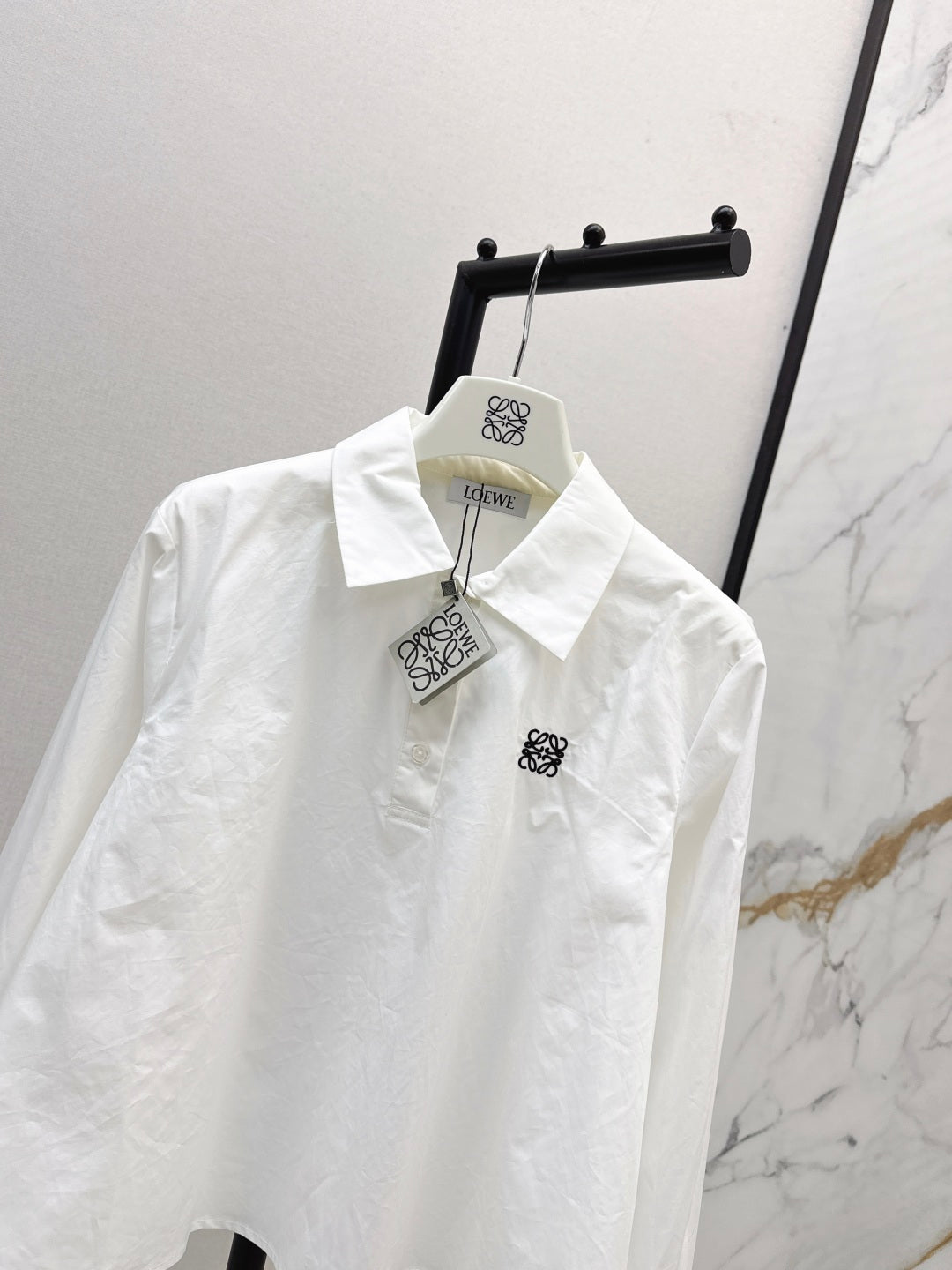 Loe 25fw embroidered shirt