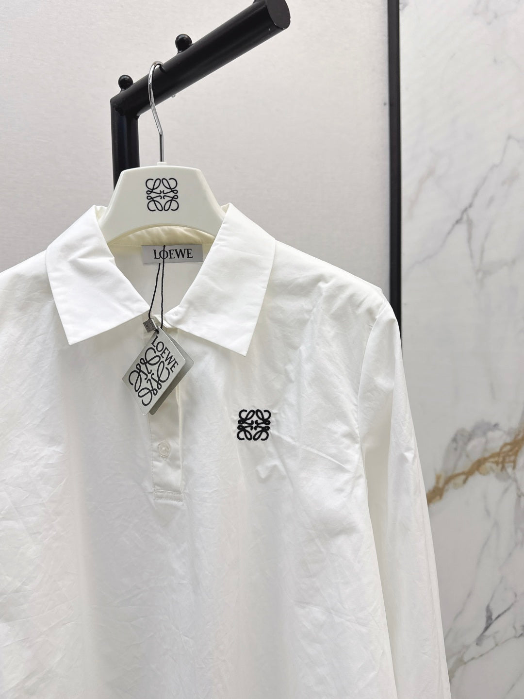 Loe 25fw embroidered shirt