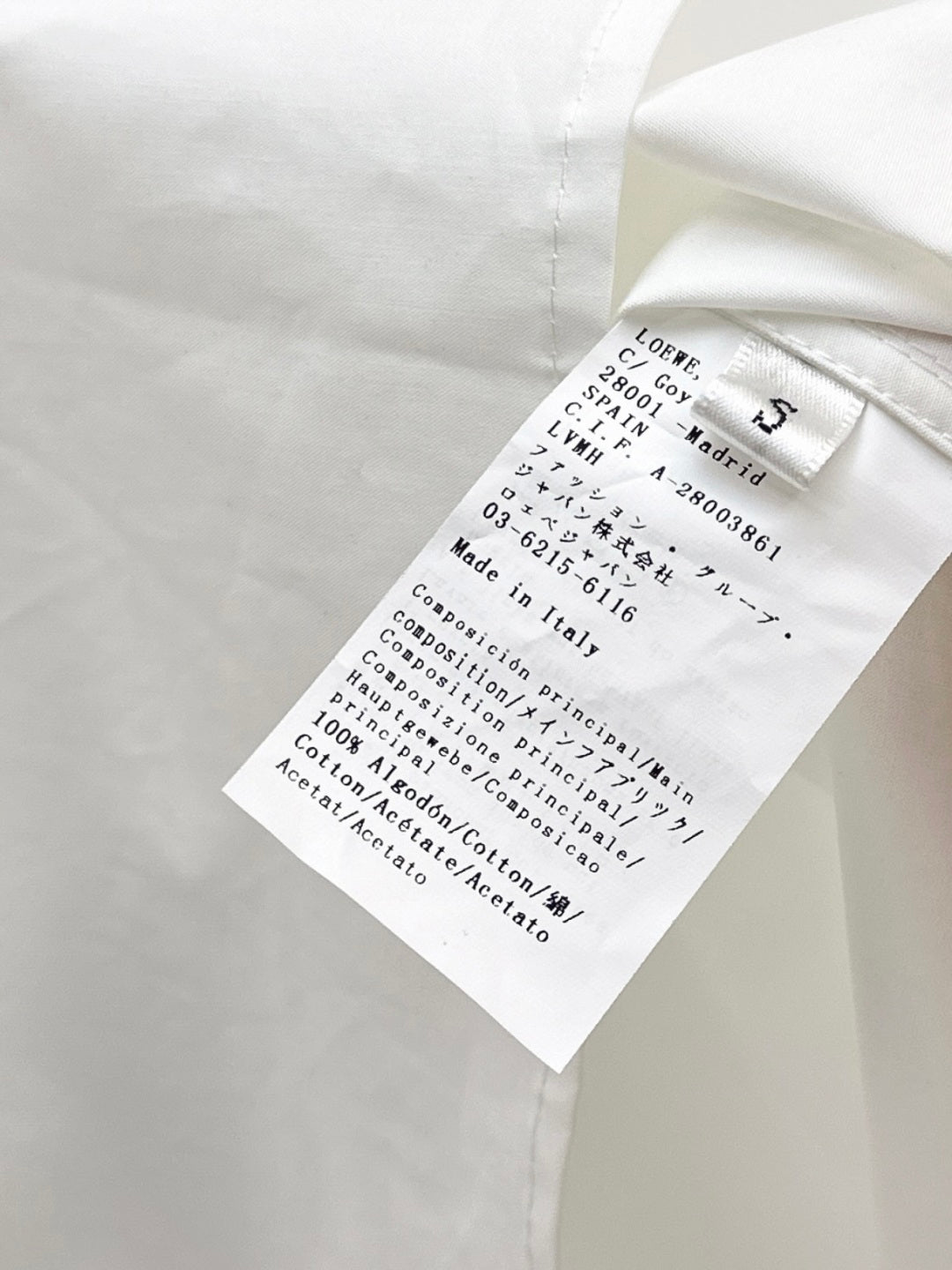 Loe 25fw embroidered shirt