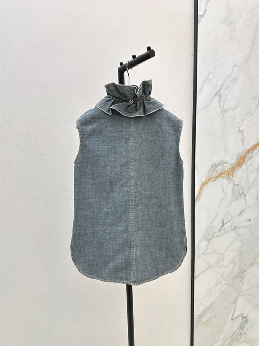 CD 25fw ruffle vest