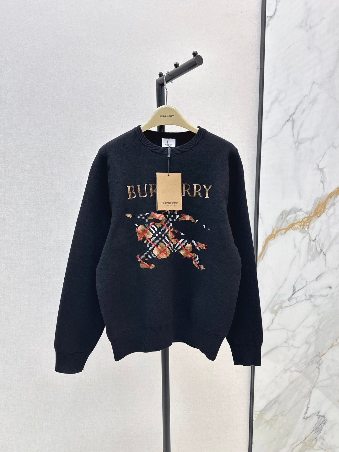 Bur 25fw jacquard sweatshirt
