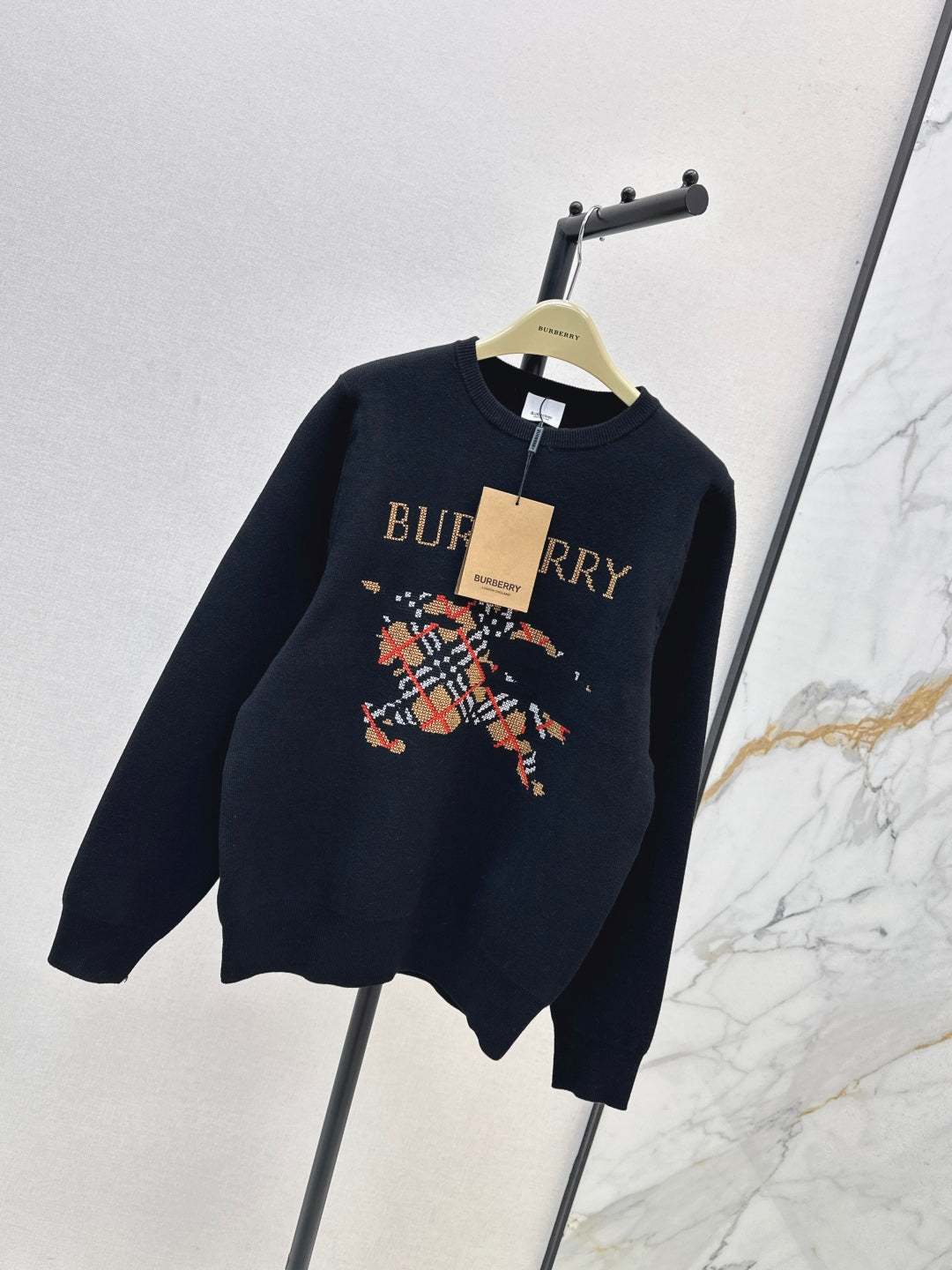 Bur 25fw jacquard sweatshirt