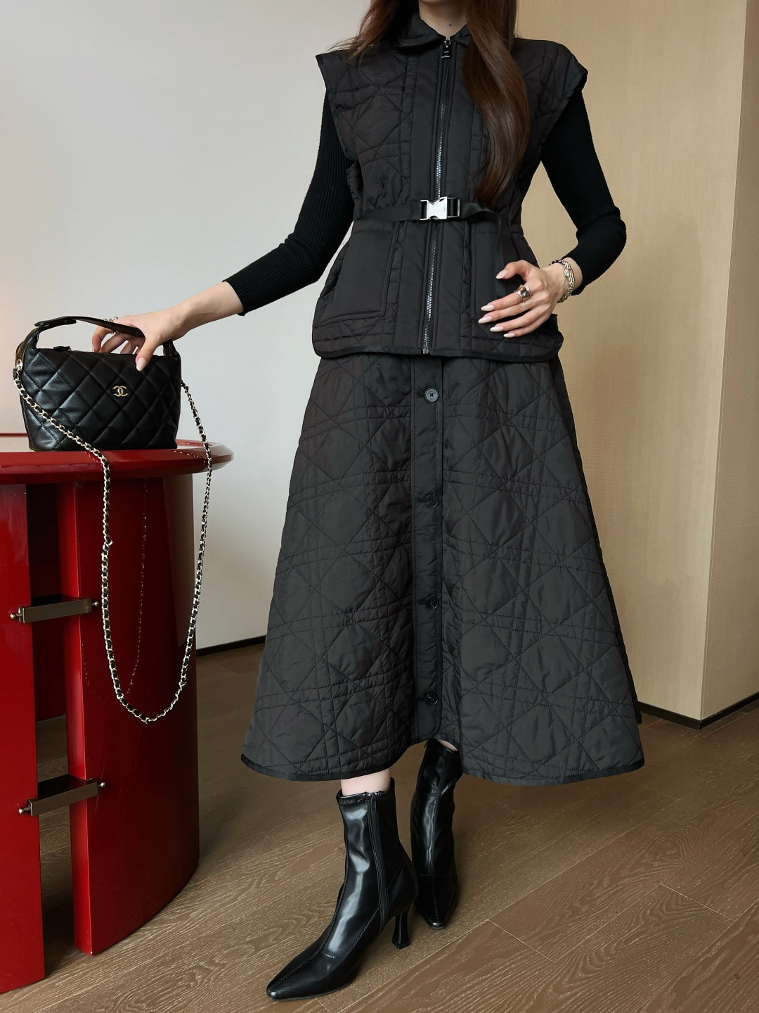 CD 25fw padded skirt