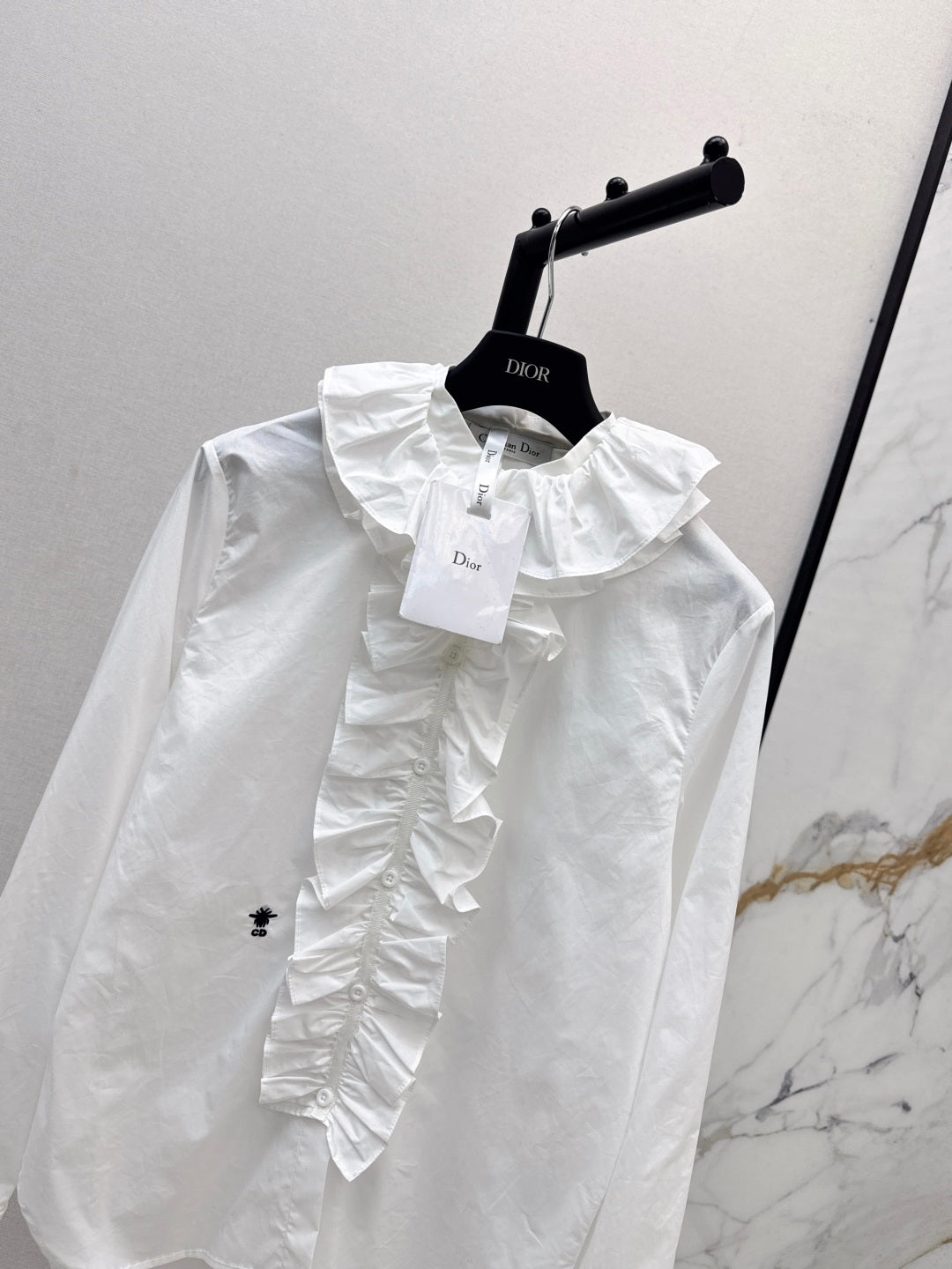 CD 25fw ruffle shirt