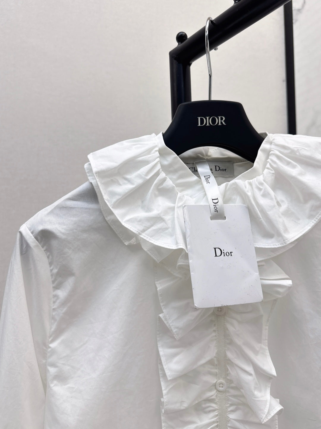 CD 25fw ruffle shirt