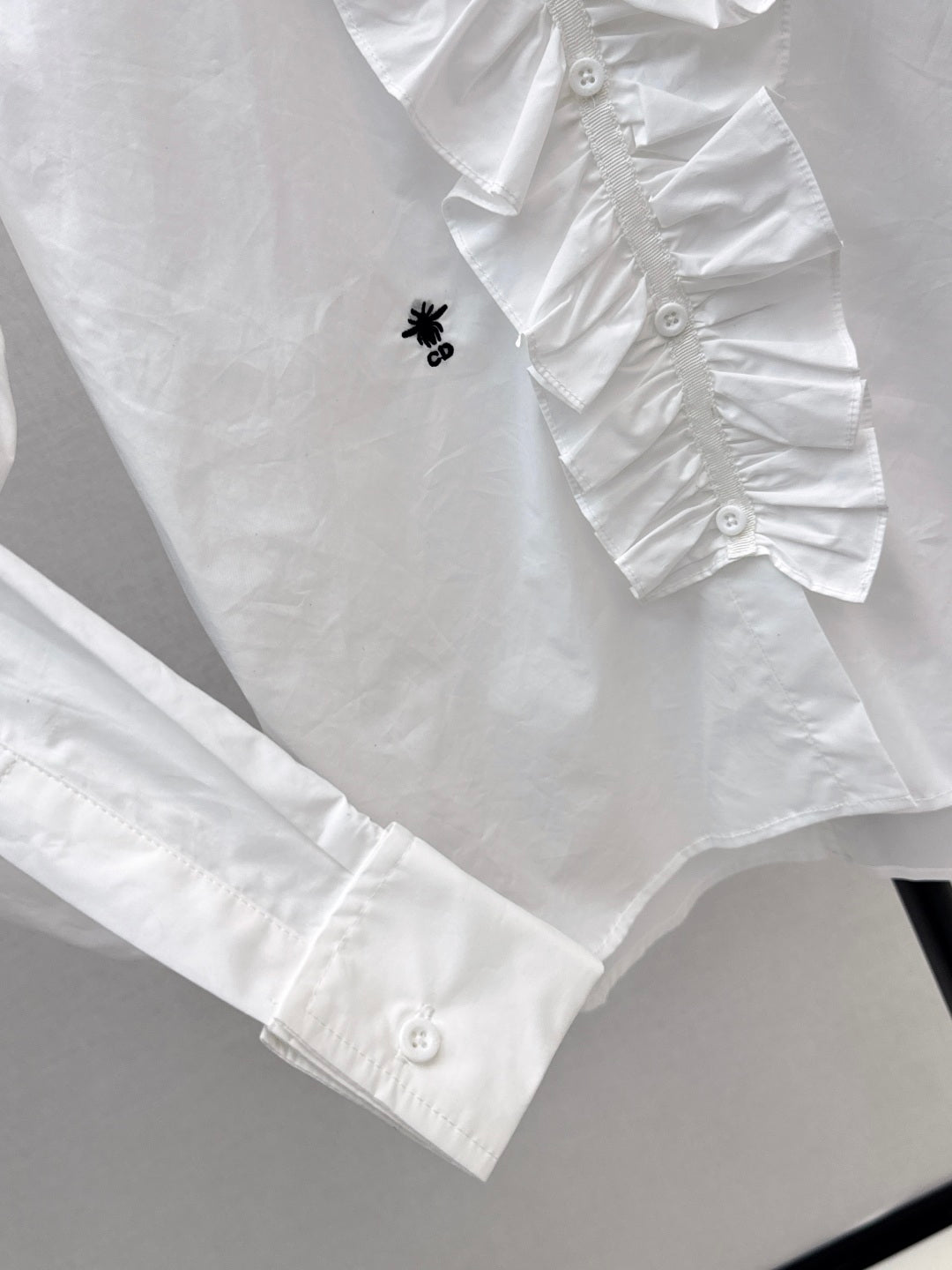 CD 25fw ruffle shirt