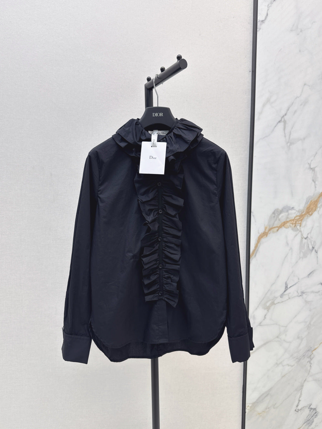 CD 25fw ruffle shirt