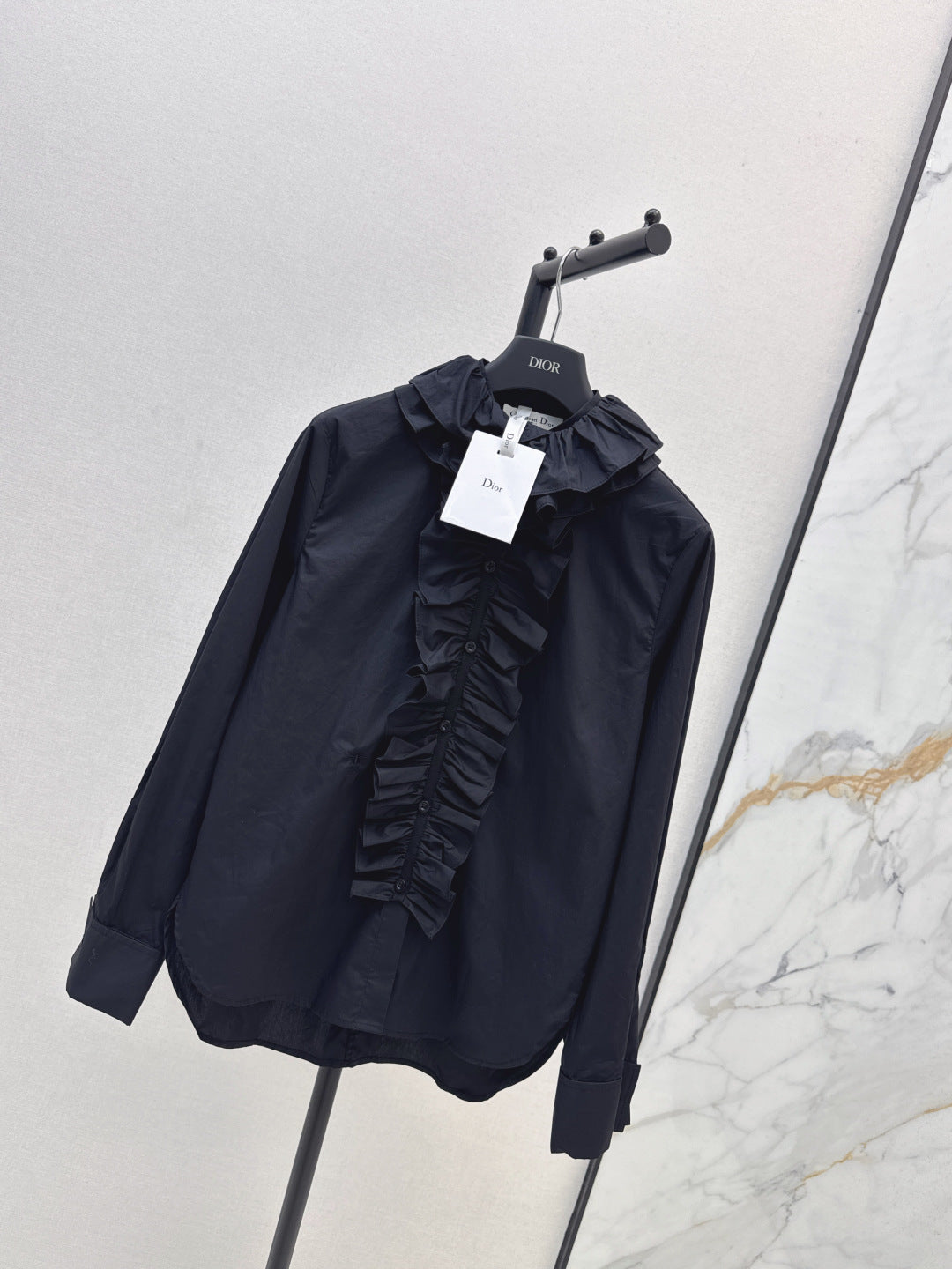CD 25fw ruffle shirt