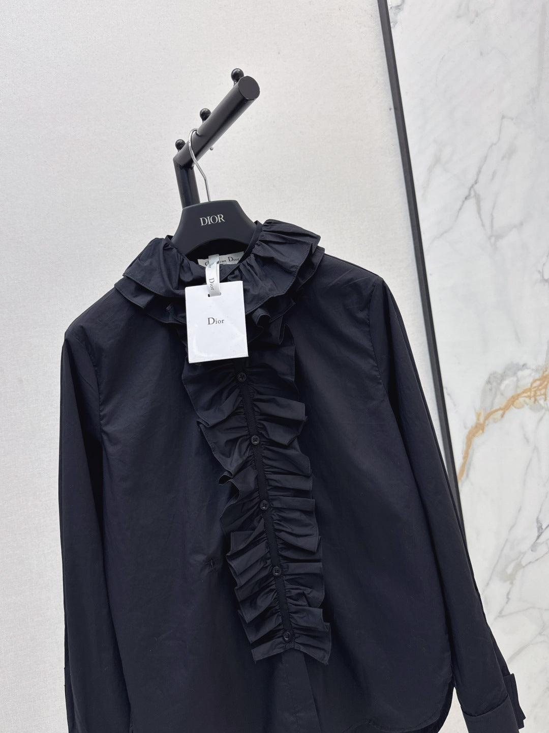 CD 25fw ruffle shirt