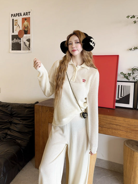 Chan 25fw knitted suit