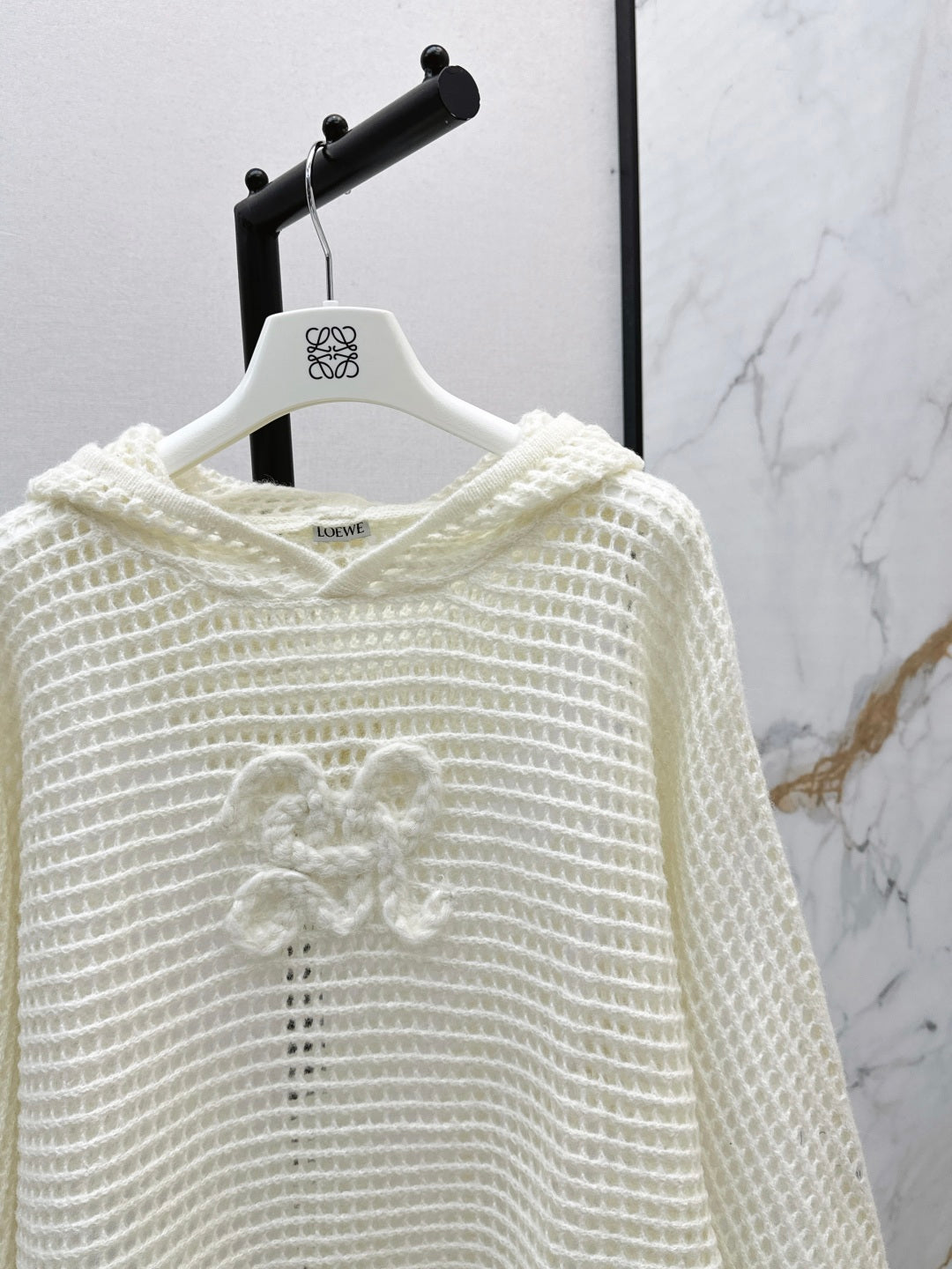 Loe 25fw hollow hoodie
