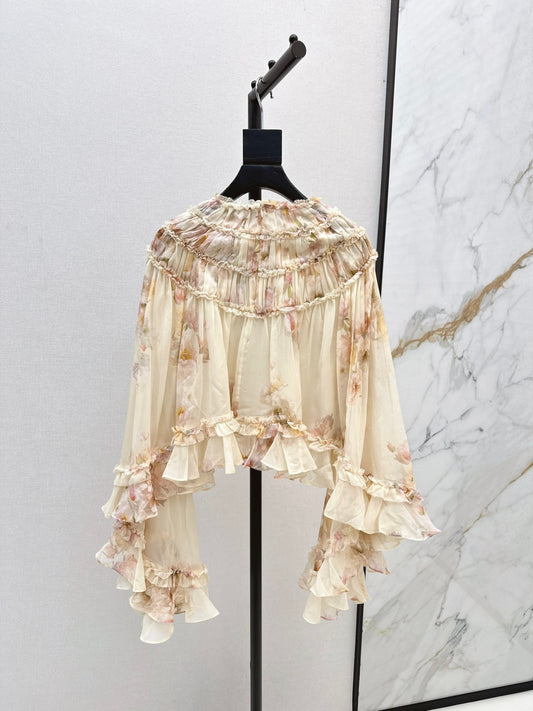 Zimm 25fw ruffle shirt