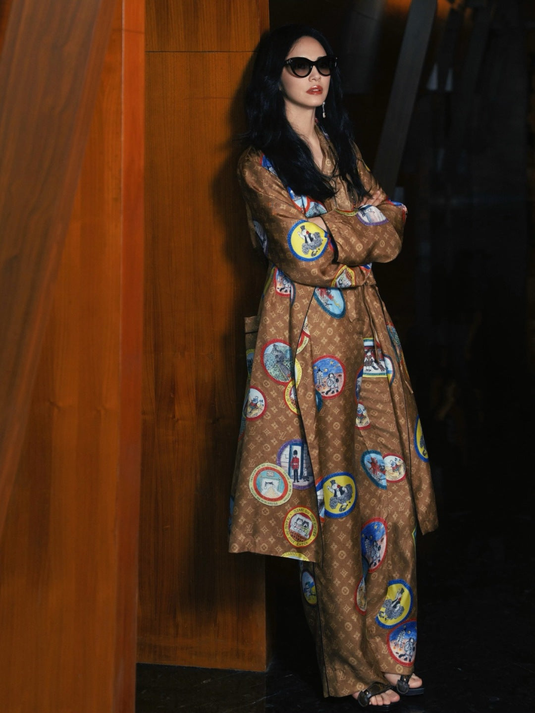 Louis 25fw printed coat