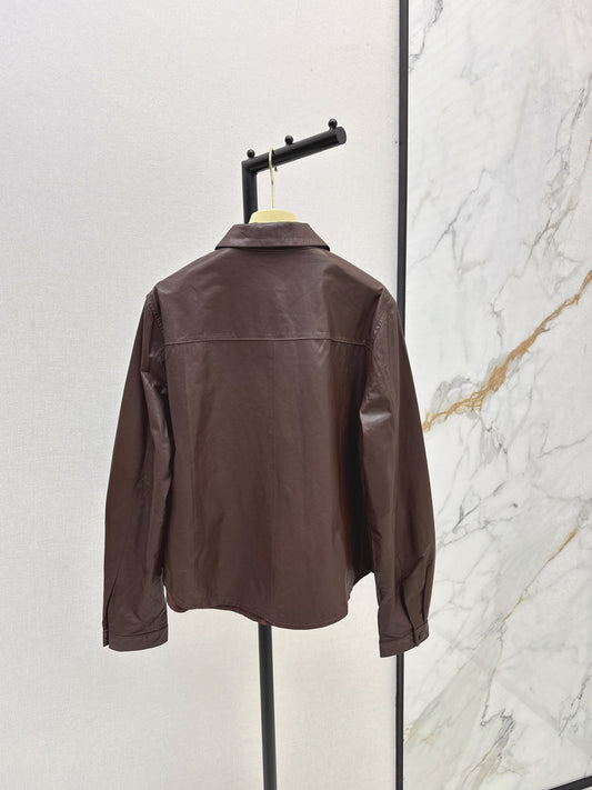 Miu 25fw leather jacket