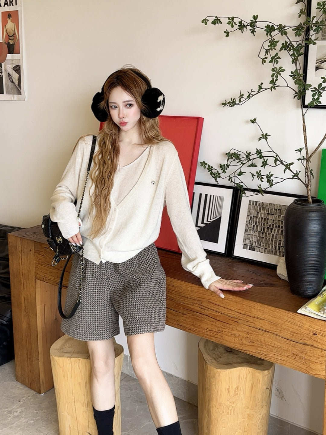 Herm 25fw knitted cardigan