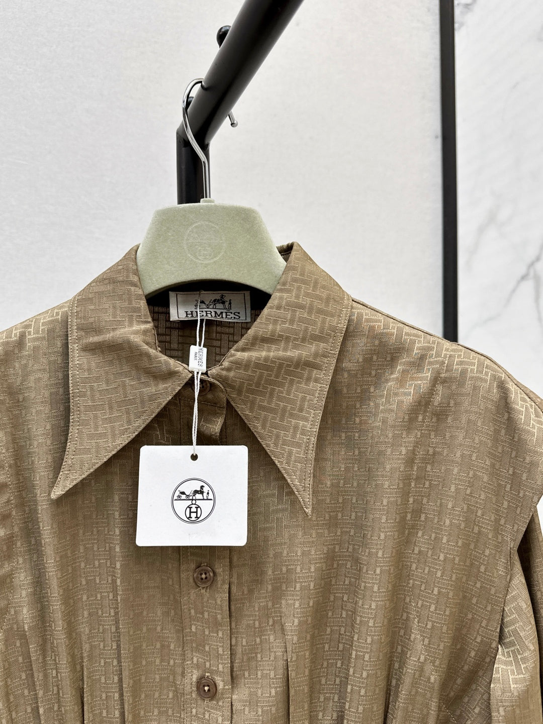 Herm 25fw jacquard shirt