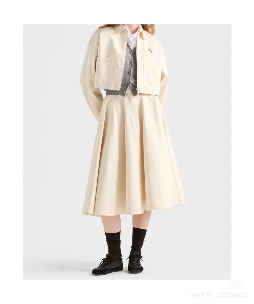 Pra 25fw pleated skirt