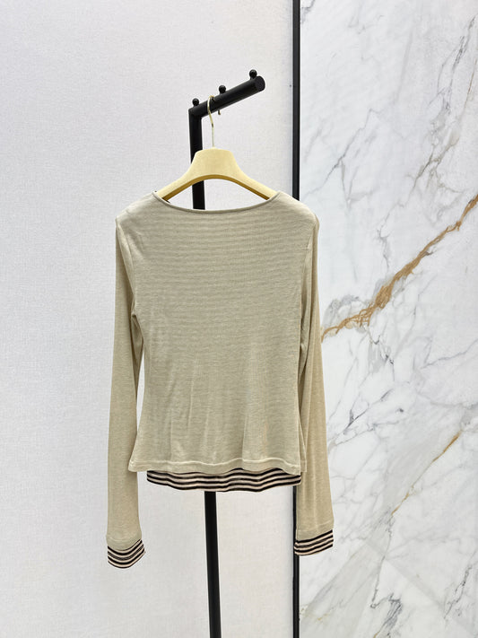 Miu 25fw off-shoulder shirt