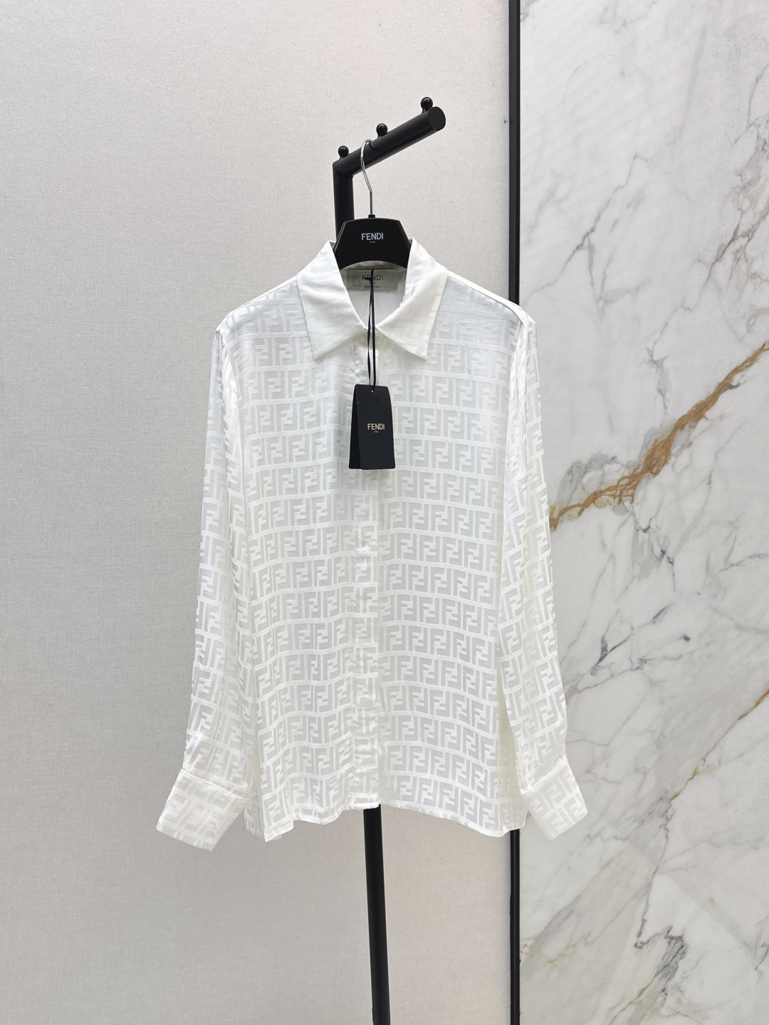 Fend 25fw jacquard shirt