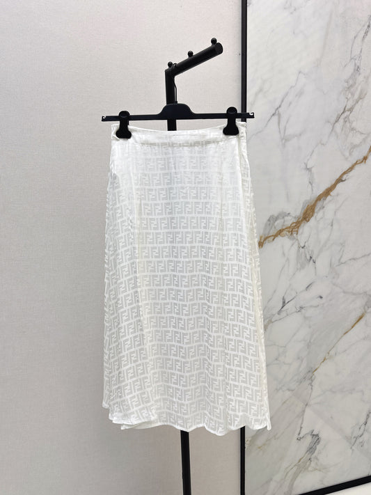 Fend 25fw jacquard skirt