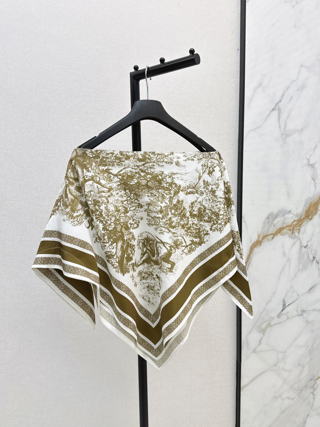 CD 25fw silk cape shirt