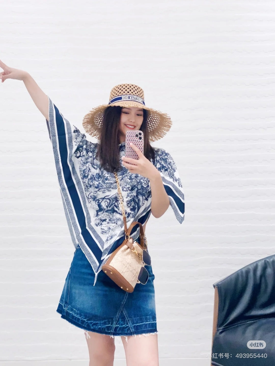 CD 25fw silk cape shirt