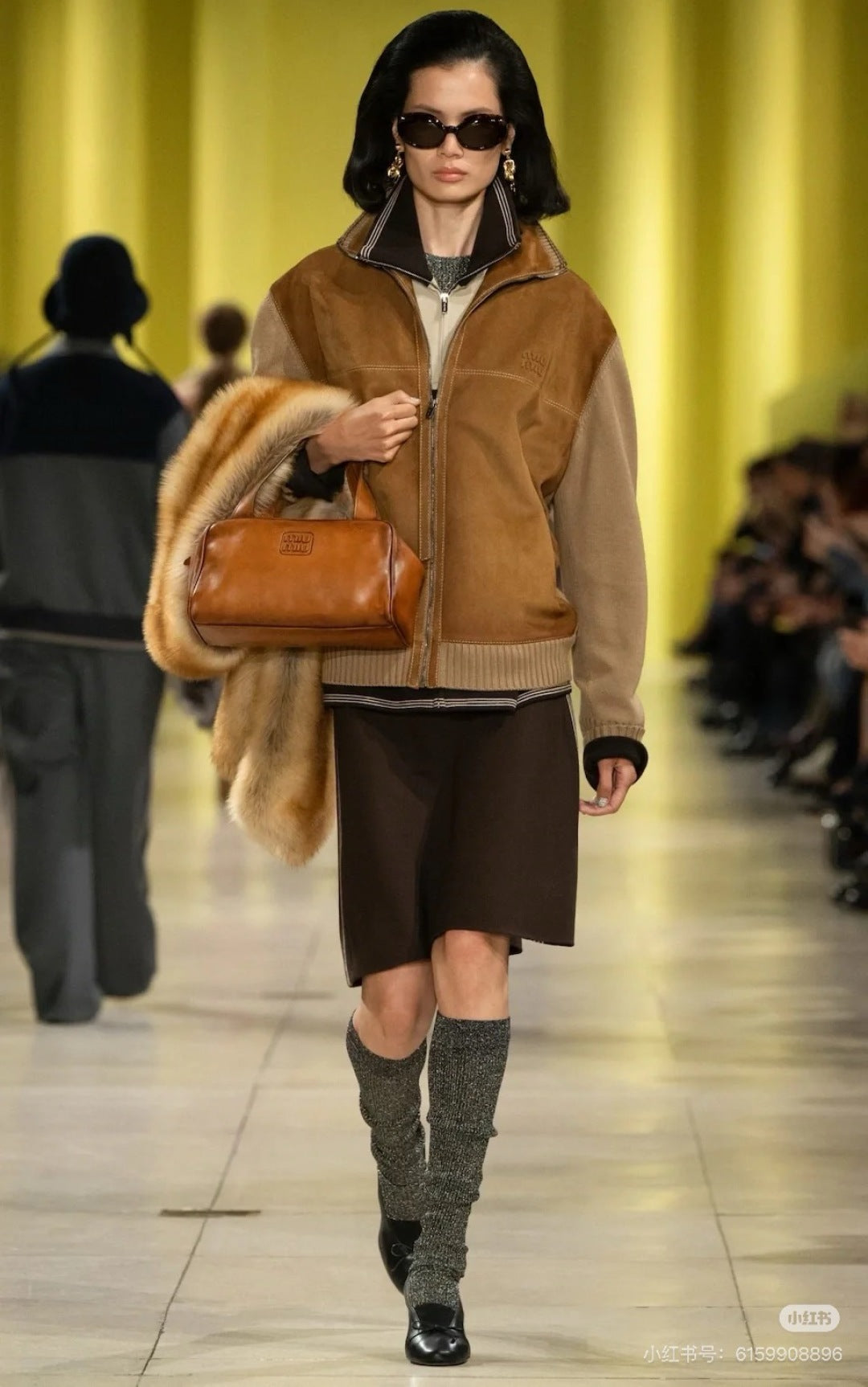 Miu 25fw suede jacket