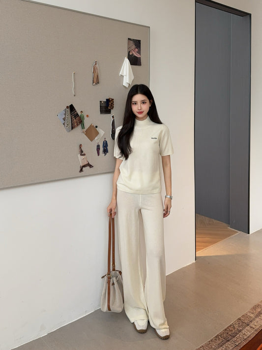 Miu 25fw knitted suit