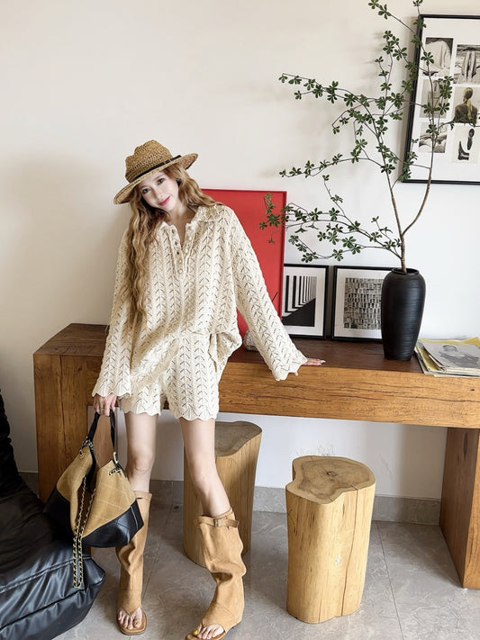 Loro 25fw knitted suit