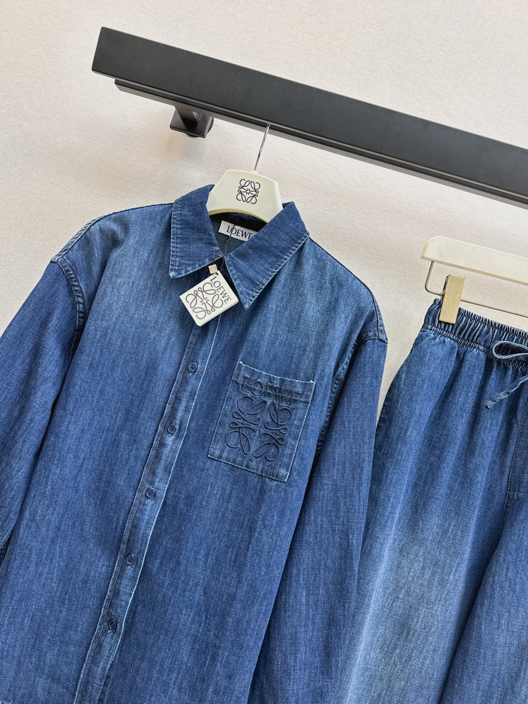Loe 25fw denim suit