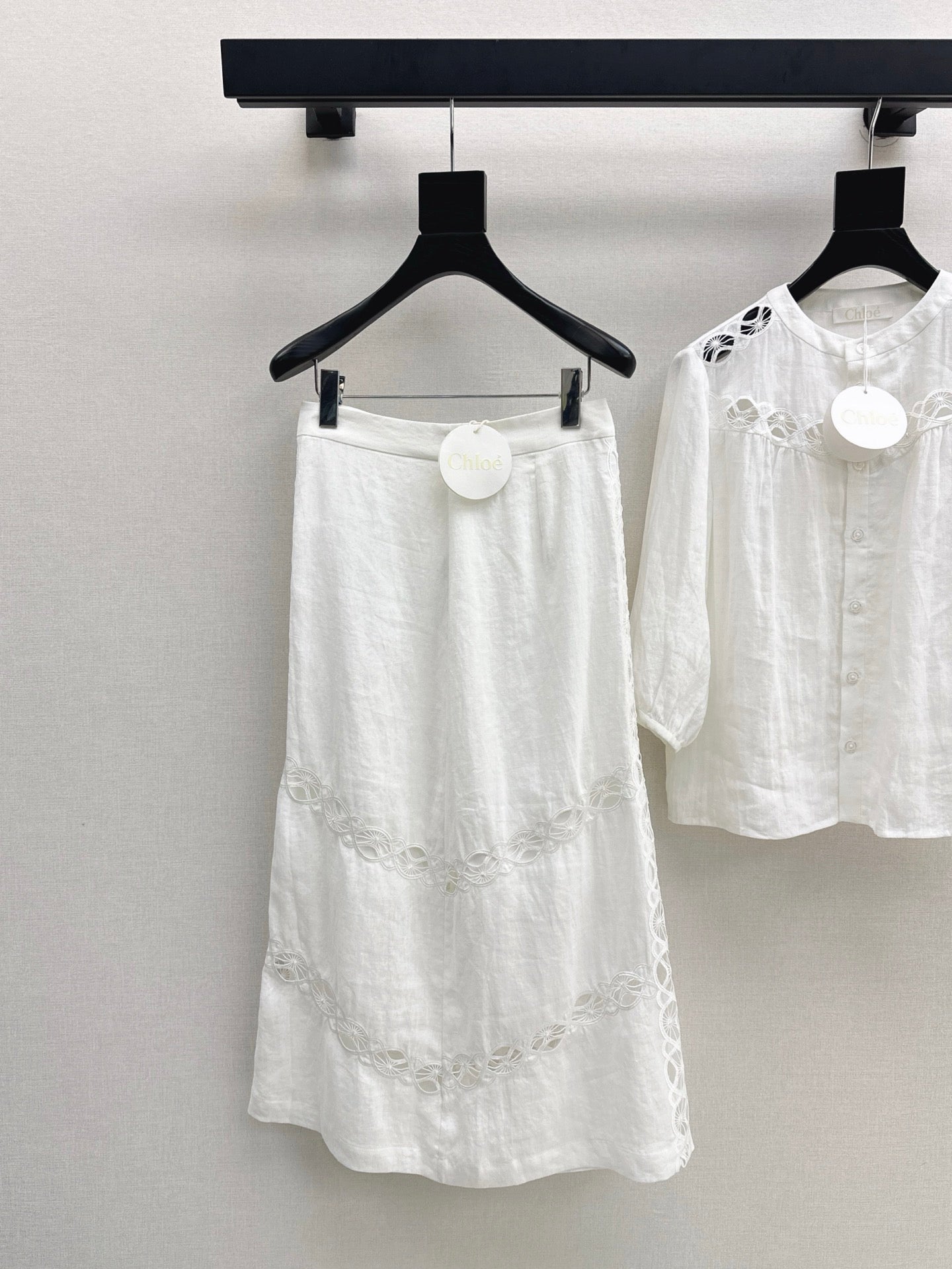 Chl 25fw linen skirt