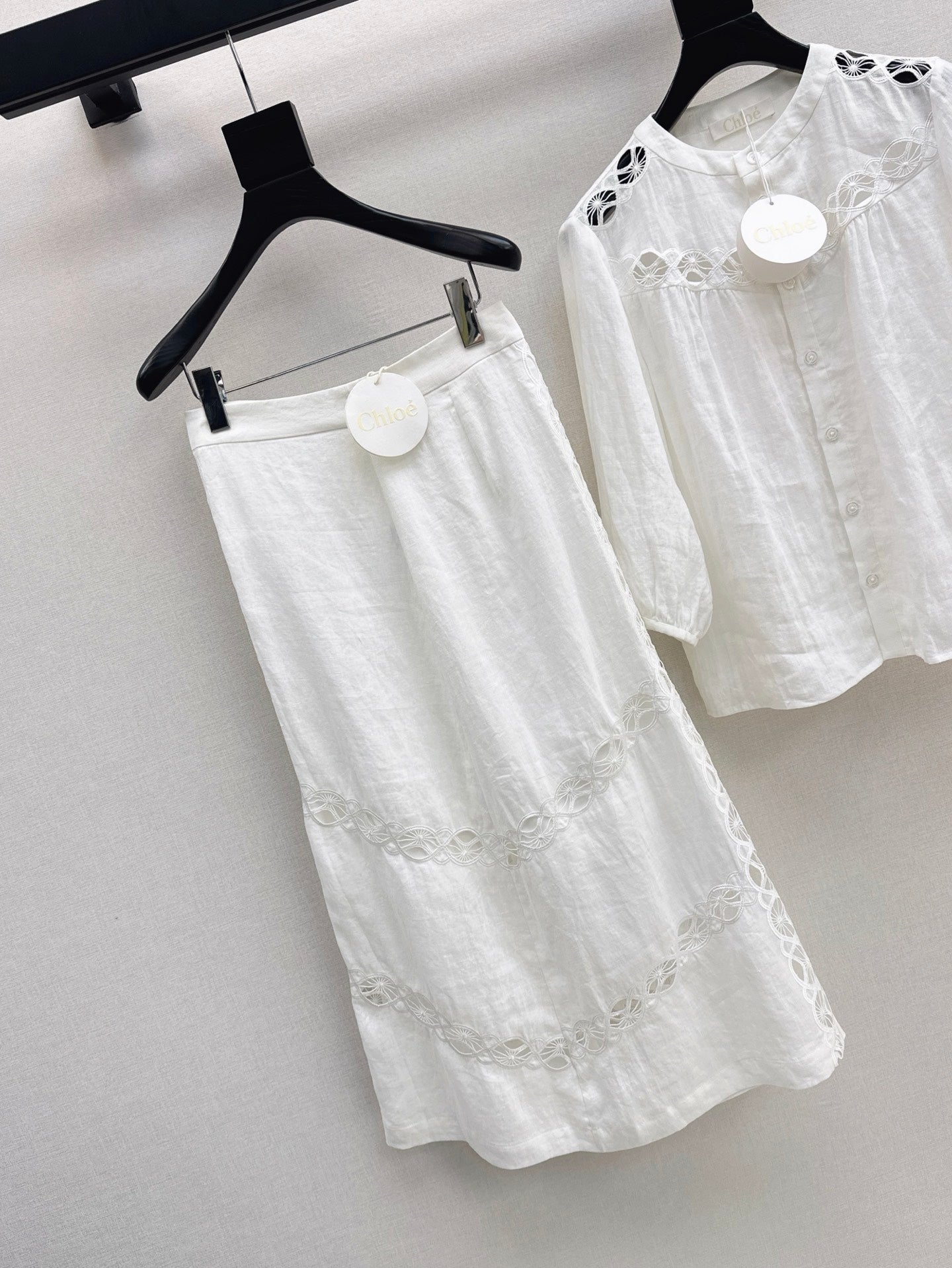 Chl 25fw linen skirt