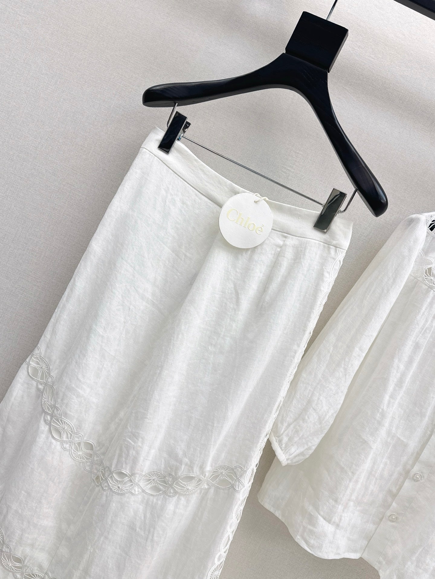 Chl 25fw linen skirt