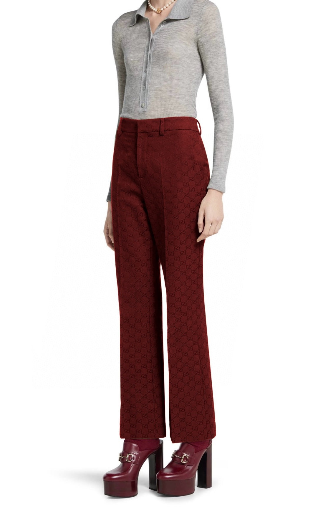 Guc 25fw jacquard pants