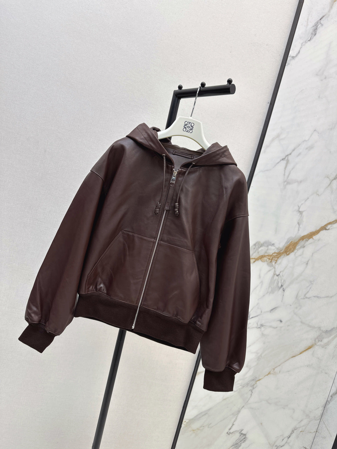 Loe 25fw leather jacket