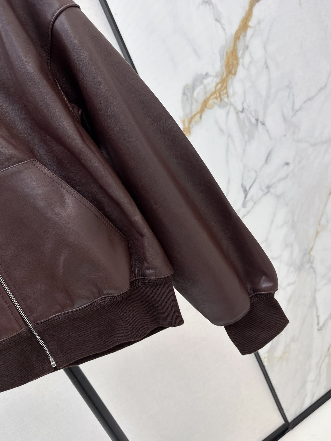 Loe 25fw leather jacket