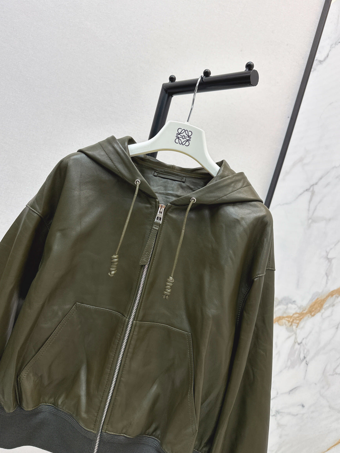 Loe 25fw leather jacket