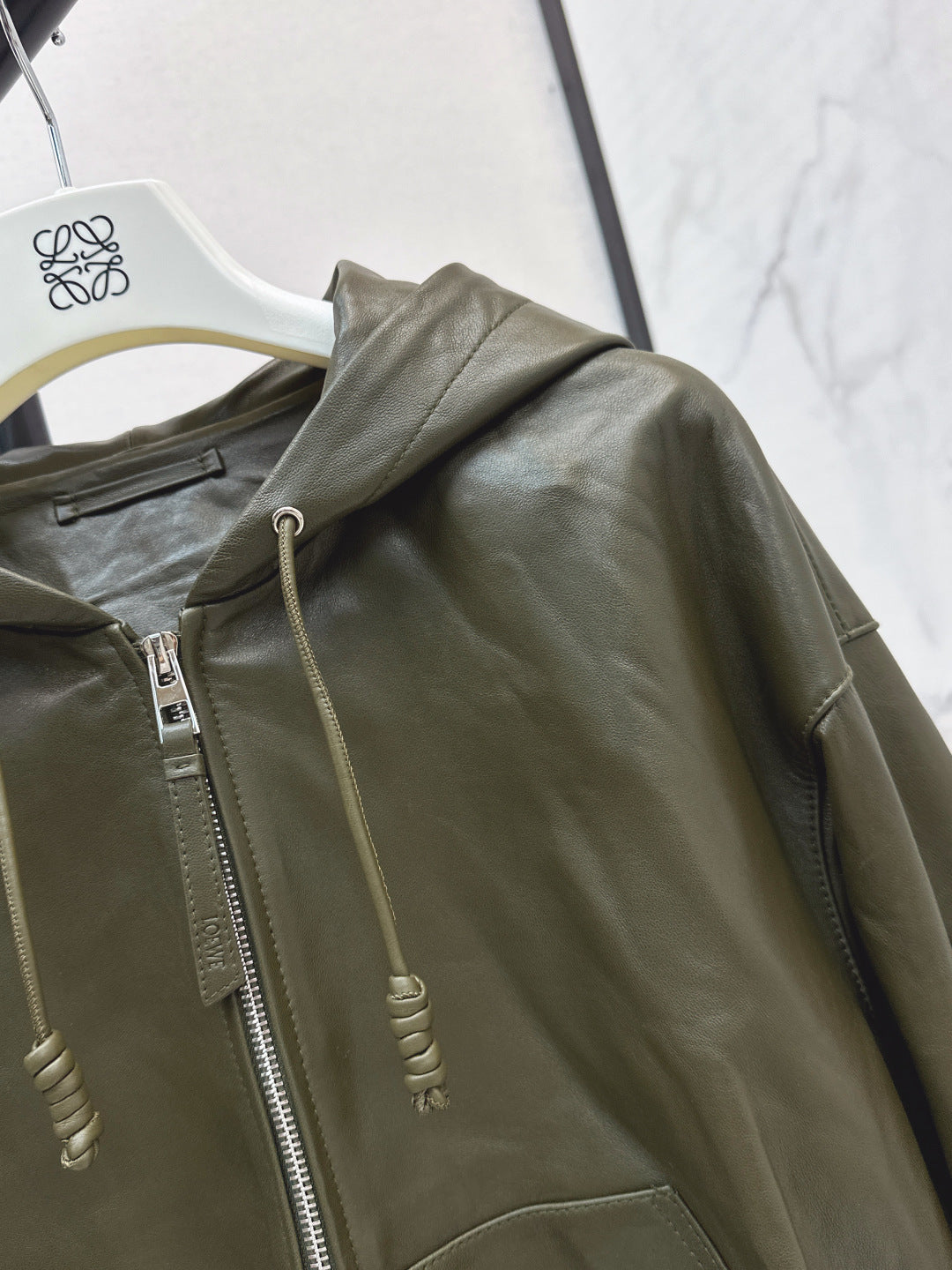 Loe 25fw leather jacket