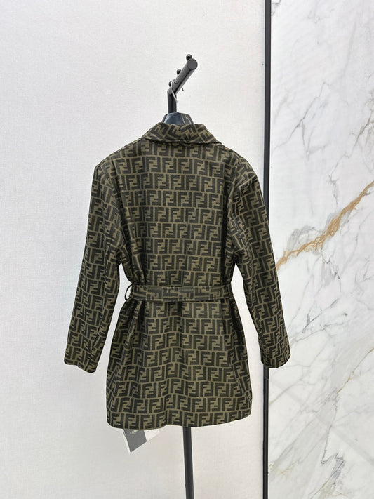 Fend 25fw jacquard coat