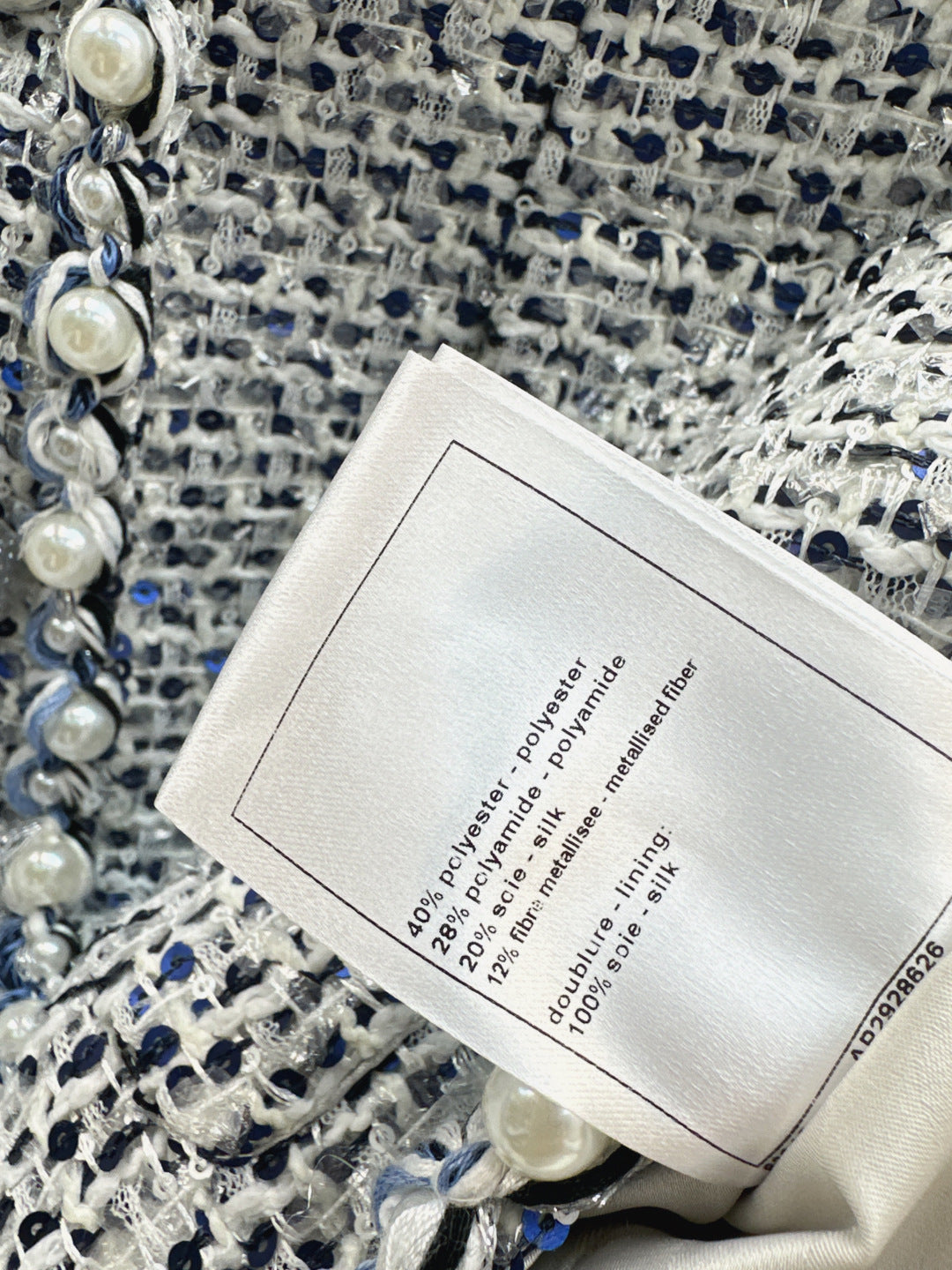 Chan 25fw beaded suit