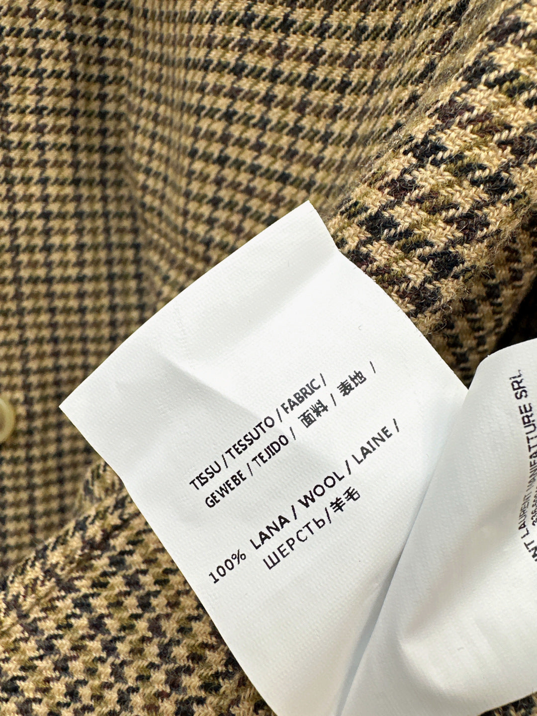 Saint 25fw houndstooth jacket