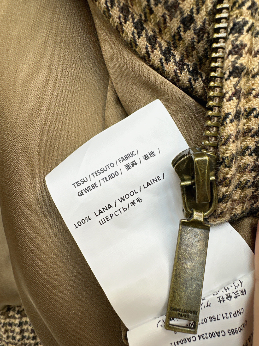 Saint 25fw houndstooth jacket