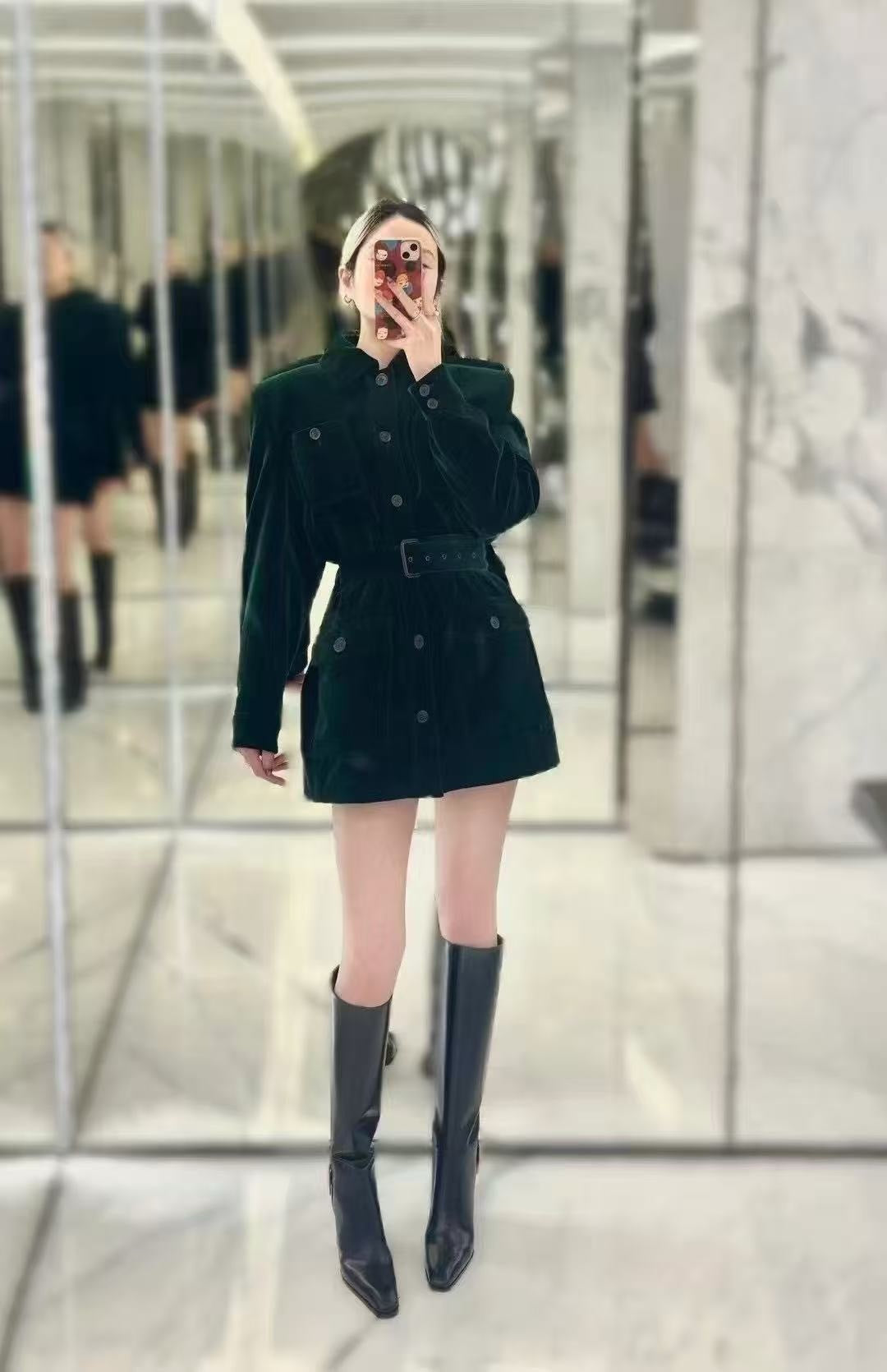 Saint lau 25fw velvet jacket